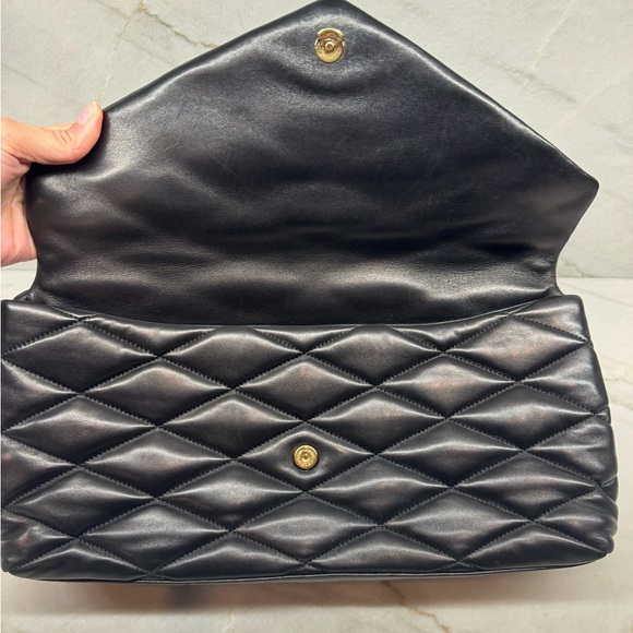 Yves Saint Laurent Black Quilted Clutch - Picture 5 of 11